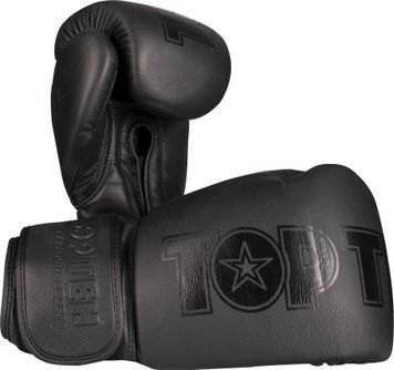 Боксерські рукавички &ldquo;Black`n`Black&rdquo; - 10 унцій, чорно-чорні 2516-9910 фото